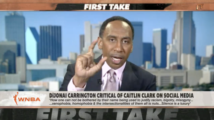 Stephen A. Smith reacts to Caitlin Clark discourse